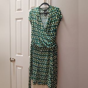 George, L (12/14) Stretch faux wrap, multi